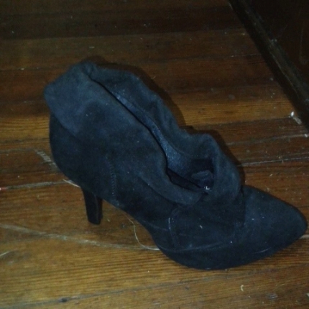 Charlotte Russe Black Boot Heels